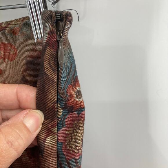 Vintage Eric Casual Novelty Print Angel Cherub Art to Wear Boho Mixed Print Pant - Picture 4 of 10